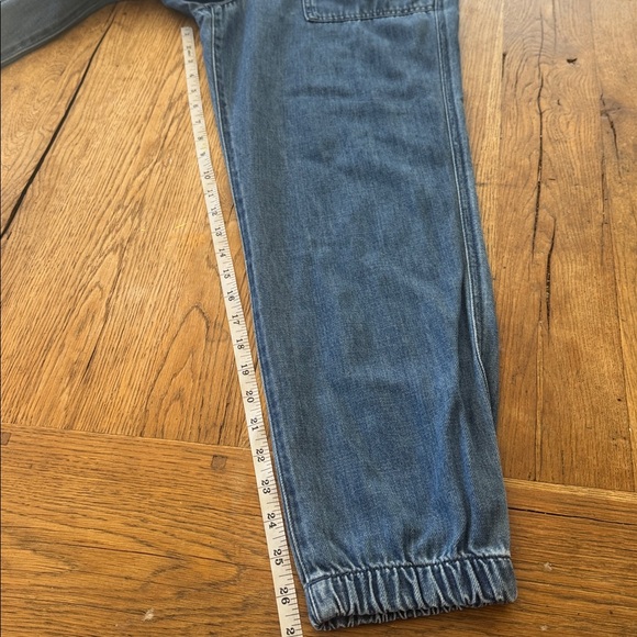 GAP Blue Denim Elastic Waist Pants/joggers - Picture 4 of 8